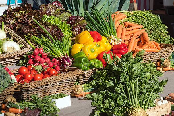 istock Fresh colorful vegetables at a market 637574250