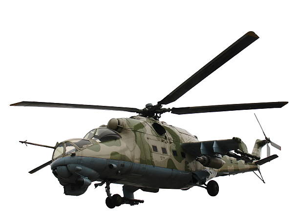 istock Helicopter Mi-24V Mi-35 isolated 637574258