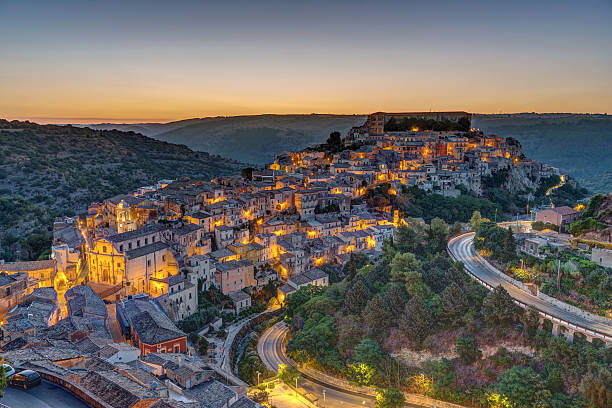 istock Ragusa Ibla in Sicily before sunrise 637579672
