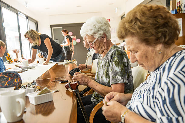 istock Active Seniors in an Elderly Daycare Center 637579978