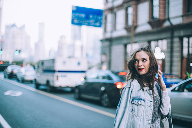 istock Woman walking on the street 637588284