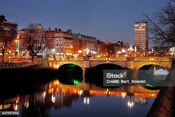 Oconnell Bridge On The River Liffey In Dublin Ireland Stock Photo - Download Image Now