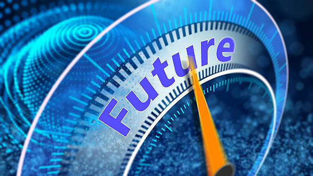 istock Virtual vision of the future concept 637598994