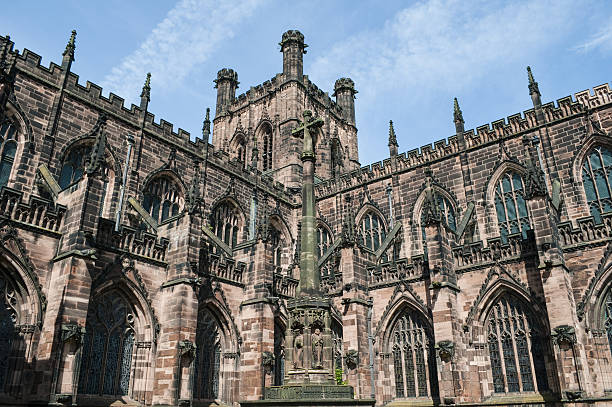 Chester Cathedral, south-west exterior, Chester, UK