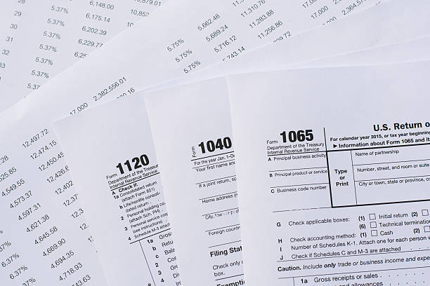 istock US tax form / taxation concept 637601802