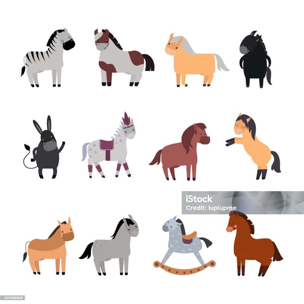 Different Horses Breed Vector Set Stock Illustration - Download Image Now - Pony, Agriculture, Animal - iStock Different Horses Breed Vector Set Stock Illustration - Download Image Now - Pony, Agriculture, Animal - iStock