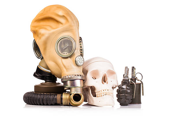 istock gas mask isolated on white 637606060
