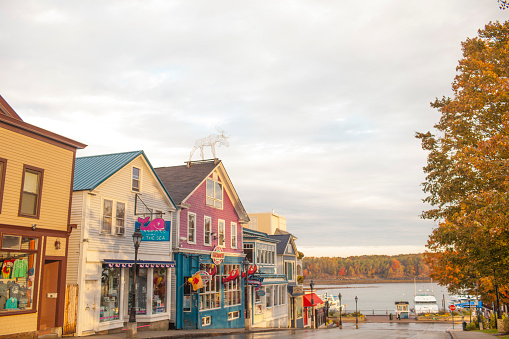 Bar Harbor Maine town square 