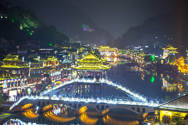 istock Fenghuang County at night, Hunan, China 637606528
