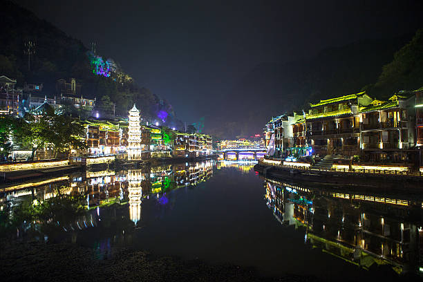 istock Fenghuang County at night, Hunan, China 637608934