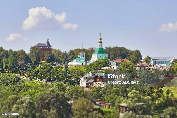Tilt And Shift View Of Suzdal Sunny Landscape Stock Photo - Download Image Now - Vladimir - Russia, Russia, Suzdal