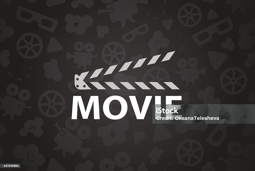 Video Elements Pattern Seamless Pattern Of Movie Design Elements Stock Illustration - Download ...