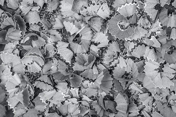 istock Background of multicolor pencil shavings. 637611308