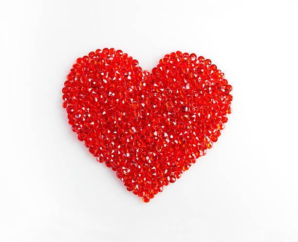 heart made of rhinestones