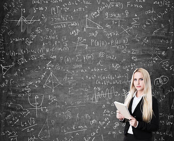 istock Portrait of blond girl with notebook 637616602