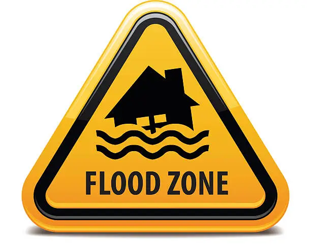 Vector illustration of FLOOD ZONE