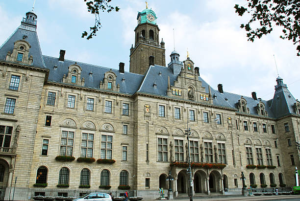 Rotterdam City Hall stock photo