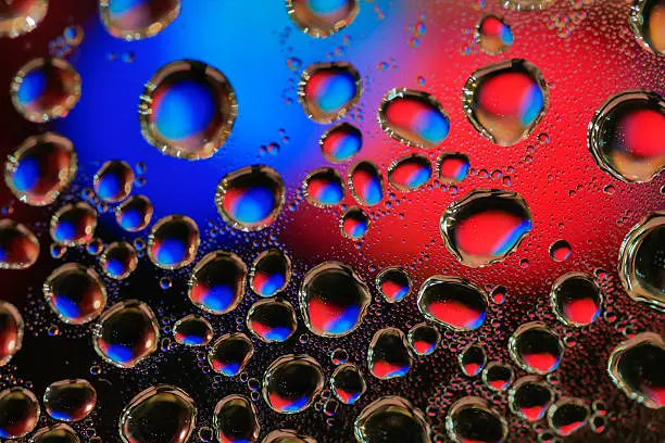 Photo of Drops of water on plastic