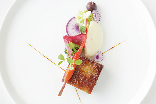 istock Pork piece of meat with vegetable 637627894
