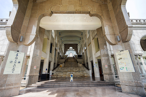 Kuala Lumpur, Malaysia - December 24, 2016: Mosque Masjid Wilayah Persekutuan at Kuala Lumpur, Malaysia