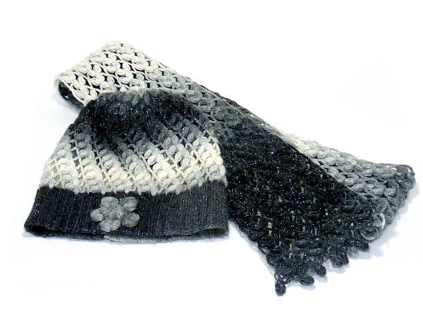 istock hand knitted beanie hat and scarf pictures 637630788