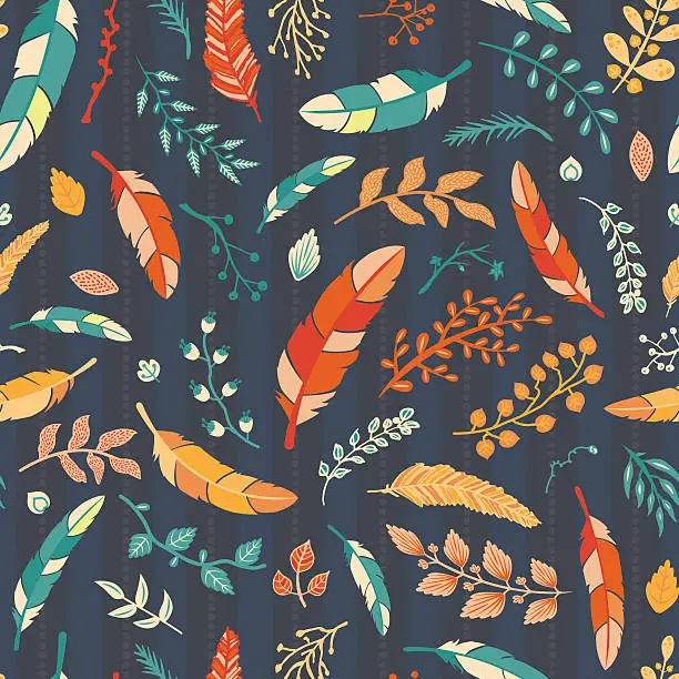 Vector illustration of Seamless Floral Pattern