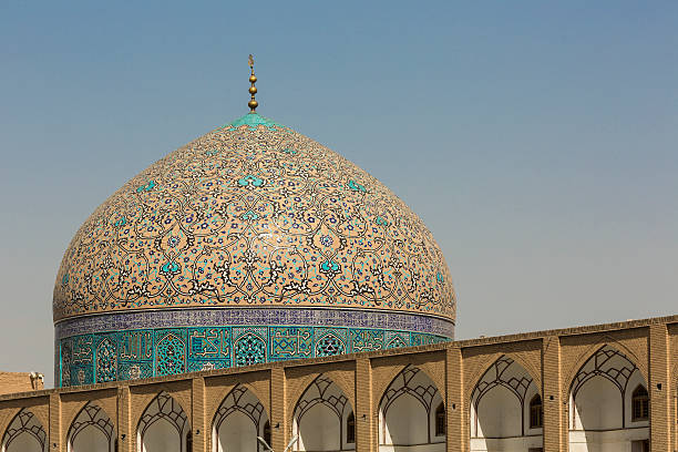상세 쉐이크 로트홀라 사원 in 이스파한, 이란에 - spirituality famous place isfahan dome 뉴스 사진 이미지