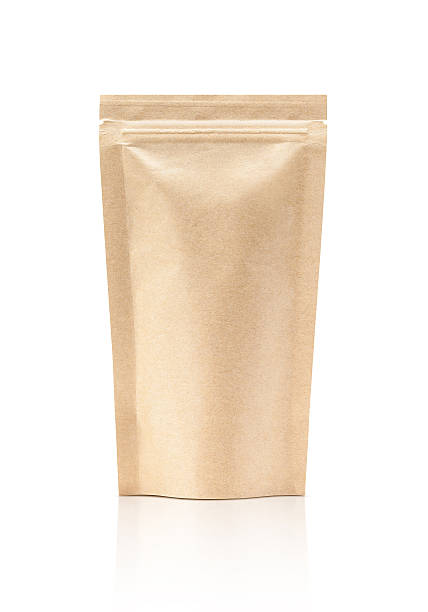 istock blank packaging recycle kraft paper pouch isolated on white 637652056