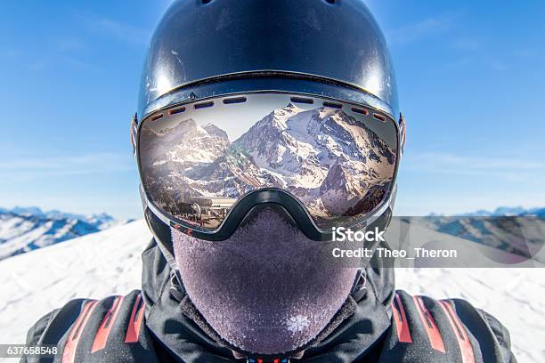 Spectacular Ski Experience Stock Photo - Download Image Now - Skiing, Ski Goggles, Ski