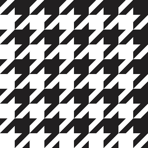 bezszwowy wzór houndstooth. obraz wektorowy. - vector pattern cotton square shape stock illustrations