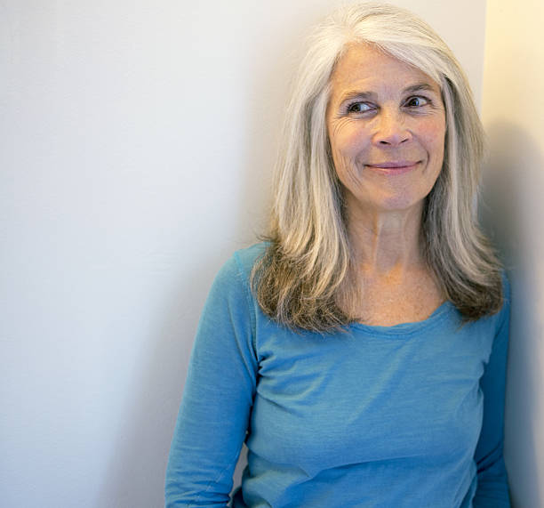 istock Senior woman, grey hair 637670666