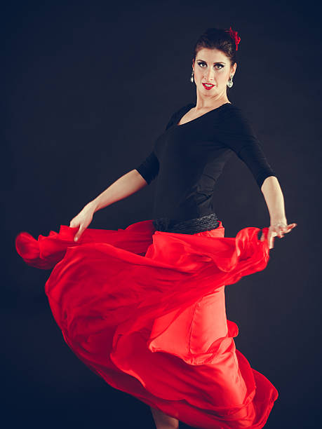 istock Beautiful woman dancing oriental dance. 637670776