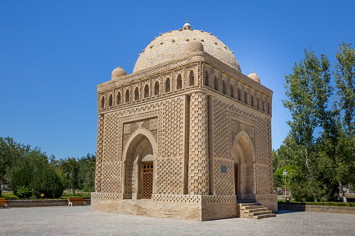 Ismail Samani Mausoleum, the townâs oldest Muslim monument and probably its sturdiest architecturally, in Bukhara, Uzbekistan.