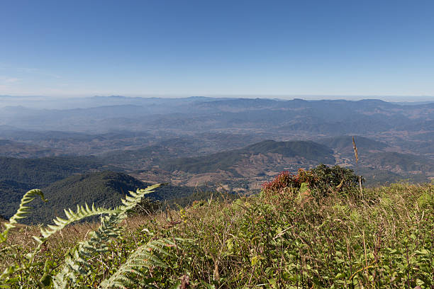 istock mountain landscape at Kew Mae Pan Nature Trail (Doi 637681626
