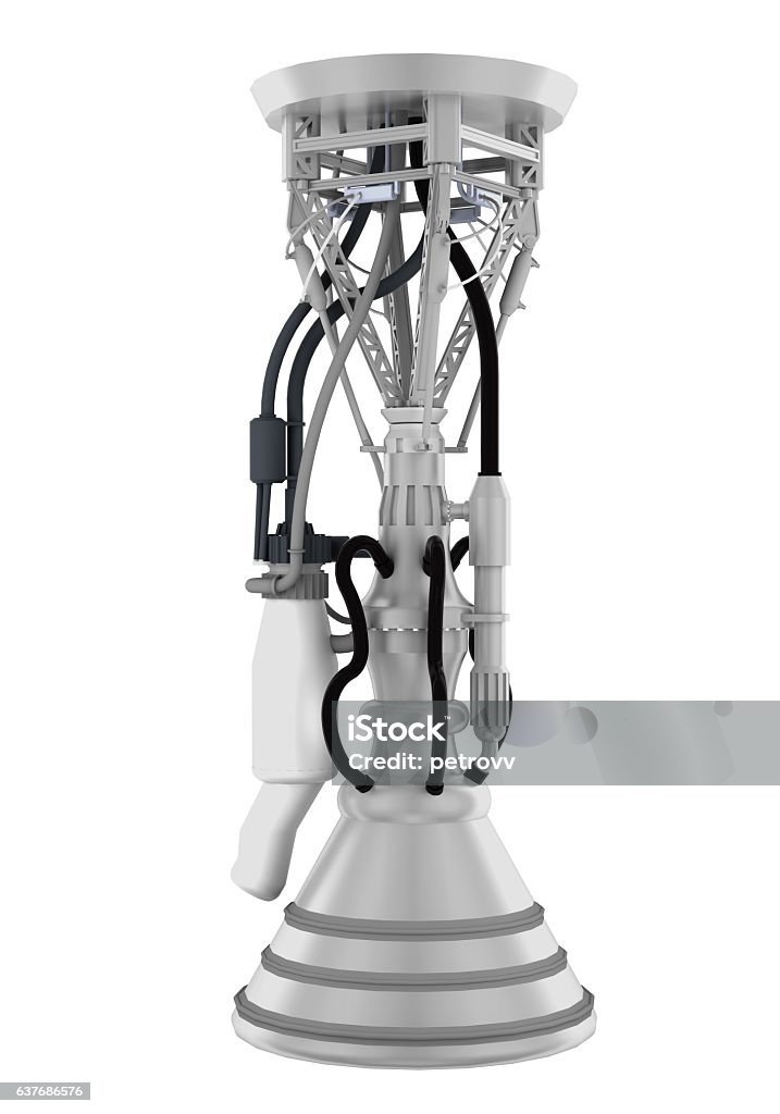 A Rocketship Unit Rocket Engine Unit 3d Rendering Stock Photo - Download Image Now ...