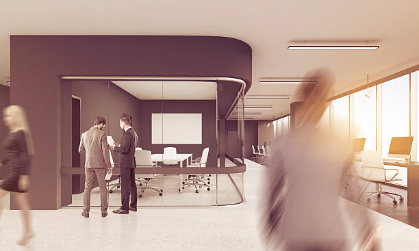 istock People walking in coworking, toned 637689034