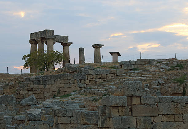 istock Ruins of Apollo temple in Corinth, Greece 637689768