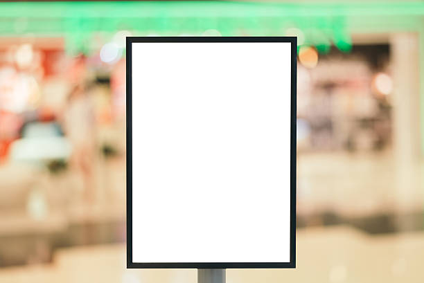 istock Blank sign with copy space for text message in mall 637692272