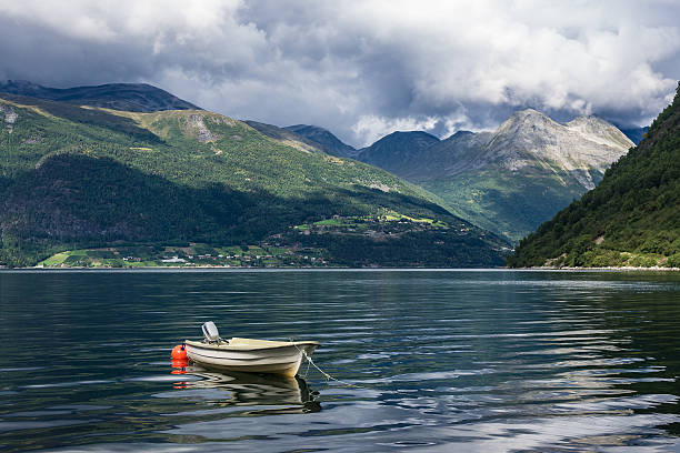 istock Boat on the Storfjord in Norway 637696432