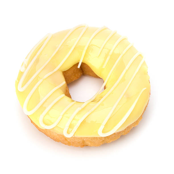 istock Delicious doughnut isolated on white background 637696726