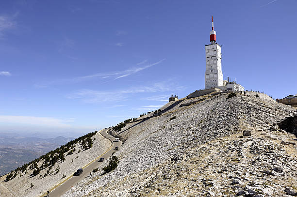 station of Mount Ventoux Antenna radio and reception facilities and weather station of Mount Ventoux observatory photos stock pictures, royalty-free photos & images
