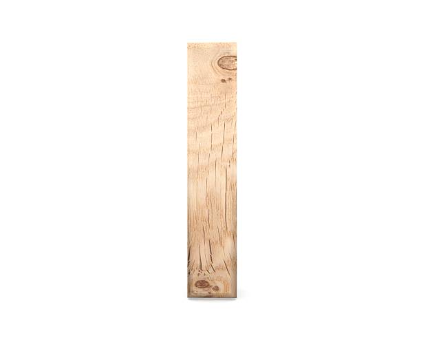 istock 3D decorative wooden Alphabet, capital letter I 637699330