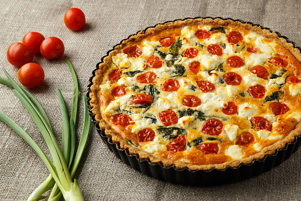 Quiche de Rúcula, Tomate e Minas Cremosa e Fácil - receita deliciosa profissional - passo 1