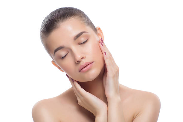 istock Beautiful woman after cosmetic procedures. 637701966