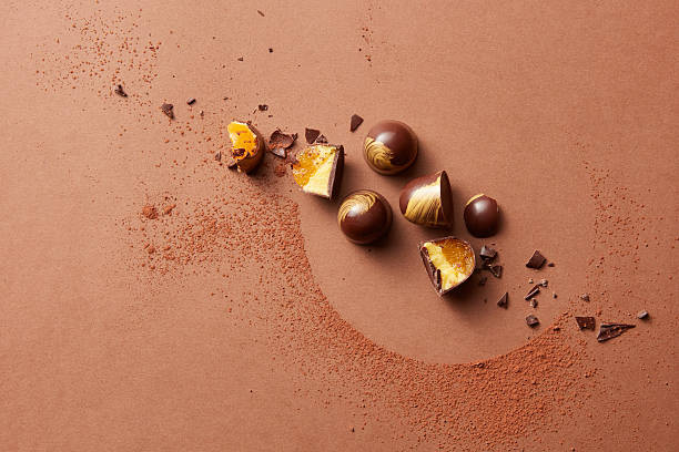 맛있는 초콜릿 캔디 - bittersweet berry 이미지 뉴스 사진 이미지