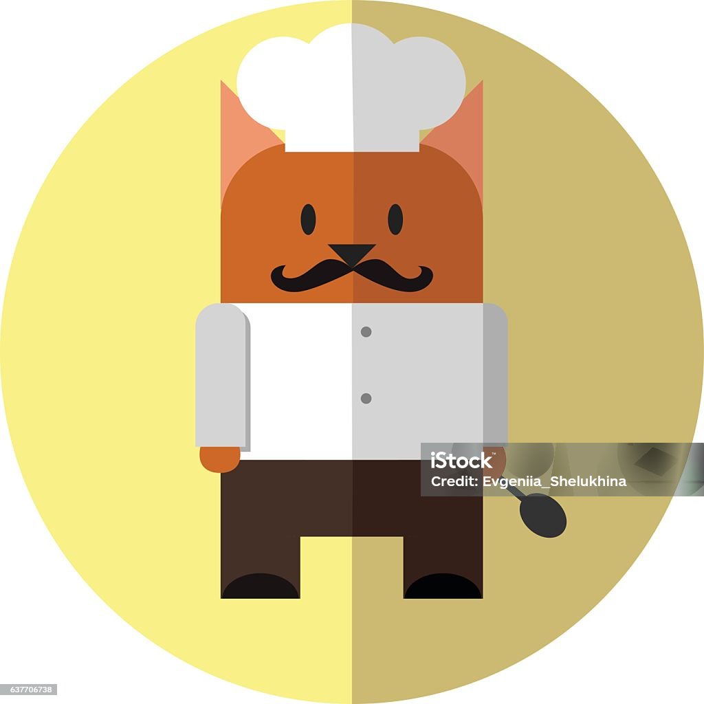 Cat Cook Vector Cat Cook Stock Illustration - Download Image Now - Animal, Cartoon ...