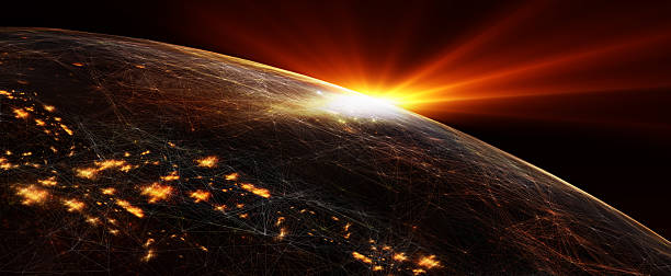 istock Global International Connectivity Background. 3D illustration 637710516