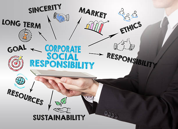istock Corporate Social Responsibility Concept, young man holding a tablet computer 637710930
