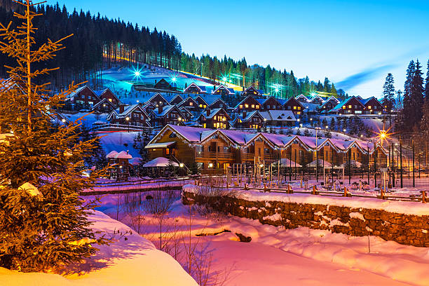istock Winter ski resort Bukovel, Ukraine 637712892