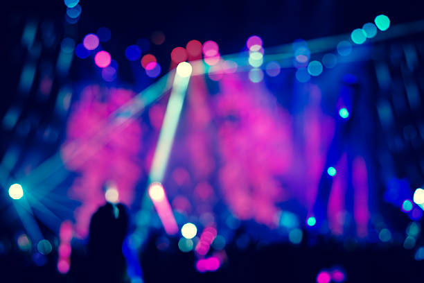 istock Blurred disco party and Concert Live 637719500